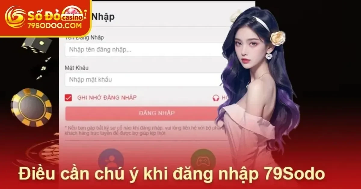 Những điều lưu ý quan trọng khi đăng nhập vào 79Sodo